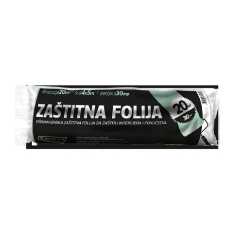 Folija zaštitna 20m2 30my Texo - Pribor za farbanje | VAL Trgovina