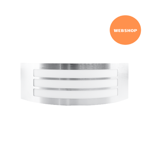 Zidna vanjska svjetiljka Green Tech, E27, IP44, nehrđajući čelik - Rasvjetna tijela | VAL Trgovina