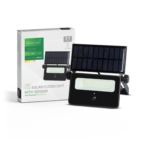 LED SOLARNI REFLEKTOR Green Tech 2W 4000K - Rasvjetna tijela | VAL Trgovina