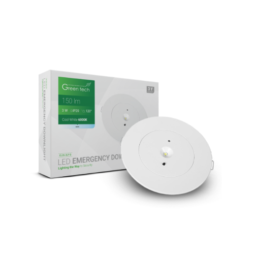 LED svjetiljka za nužnu rasvjetu Green Tech 3W, 6000K