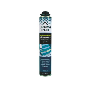 Cromakem niskoekspandirajuća pištoljska PU pjena 750ml - Kutija 12 Kom - Shop za majstore | VAL Trgovina