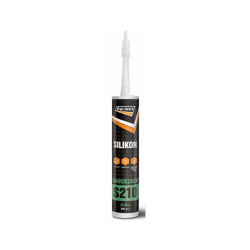 Texo univerzalni silikon bijeli S210 280ml – Kutija 12 kom