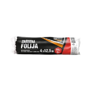 Texo zaštitna folija 4×12,5m (50m²) – 8my, prozirna – Pakiranje 15 komada