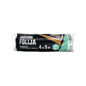 Texo zaštitna folija 4x5m (20m²) – 30my, prozirna – Pakiranje 15 komada