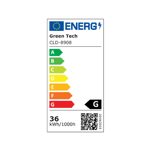 LED plafonjera Green Tech 36W – 4000K, IP20, 51 cm, bijela