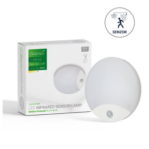 LED plafonjera sa senzorom Green Tech 16W – 4000K, IP44, 25 cm