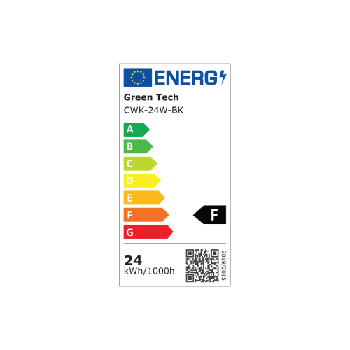 LED plafonjera Green Tech 24W 3CCT IP65 – 30 cm, crna