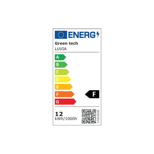 LED plafonjera Green Tech LUVIA 12W – 4000K, 26 cm, bijela + antracit