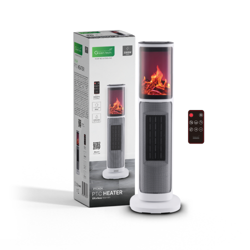 PTC grijalica Green Tech 2000W PTC-K24 – Oscilirajuća keramička grijalica s daljinskim upravljačem i LED zaslonom