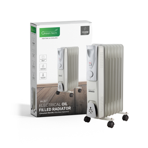 Uljni radijator Green Tech 1500W GH-29-7 – Električni radijator s 3 stupnja grijanja