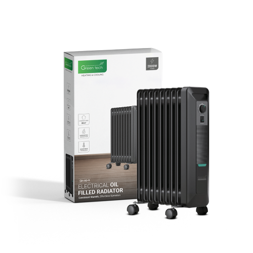 Uljni radijator Green Tech 2000W GH-80-9 – Električni radijator za 30 m², 3 stupnja grijanja