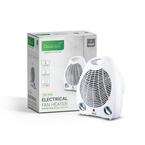 Kalorifer grijalica Green Tech 2000W HFA-2000 – Električna prijenosna grijalica s termostatom