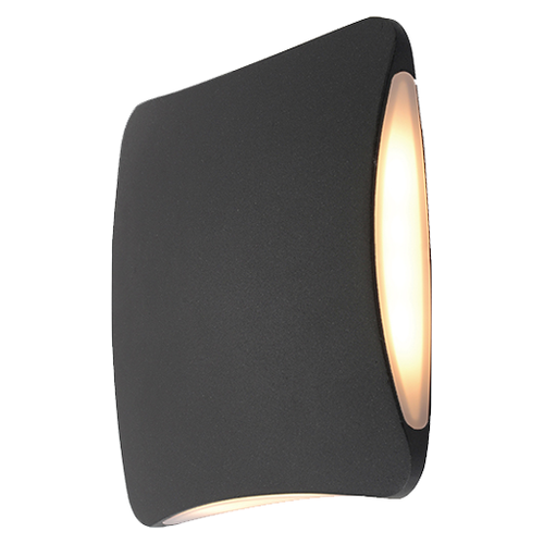 LED fasadna zidna svjetiljka Green Tech FLORIDA 12W, 3000K, IP65, crna