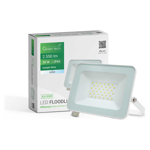 LED reflektor Green Tech ALX-30WH, 30W, 2550 lm, IP65, bijeli
