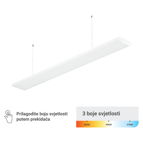 LED visilica Green Tech LLW-60W, 60 W, 3CCT, bijela