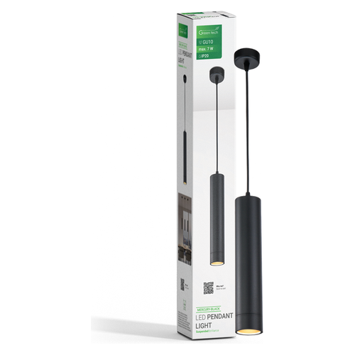 LED visilica Green Tech MERCURY, GU10, crna