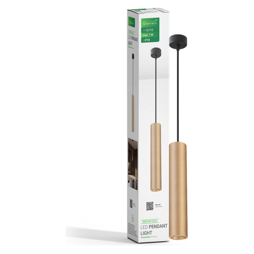LED visilica Green Tech MERCURY, GU10, zlatna