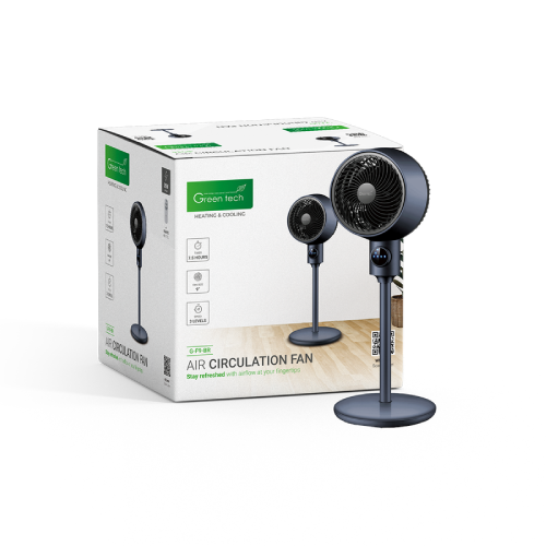 Green Tech Samostojeći Ventilator 9″ 35W – Daljinski, Timer, Plavi (G-F9-BR)