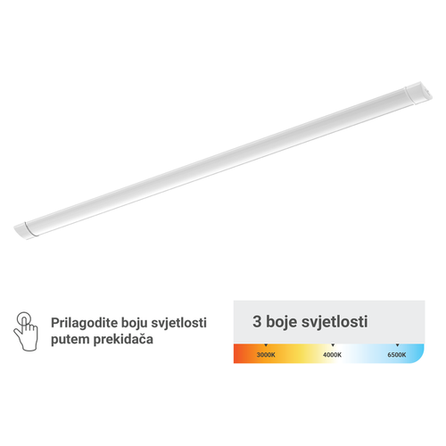 LED svjetiljka Green Tech PF-45W-3CCT, 45W, 3CCT, IP40, 150 cm podgradna