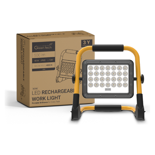 Prijenosni LED reflektor Green Tech WLR40, 40W, IP65, punjiv baterijom