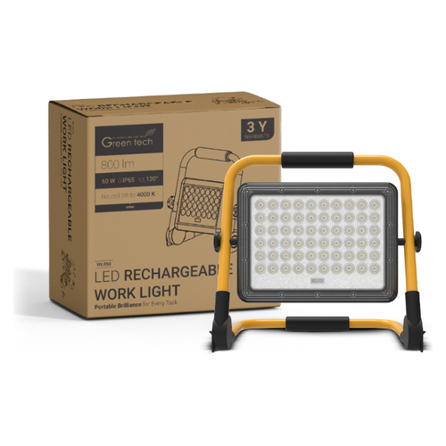 Prijenosni LED reflektor Green Tech WLR60, 60W, IP65, punjiv baterijom