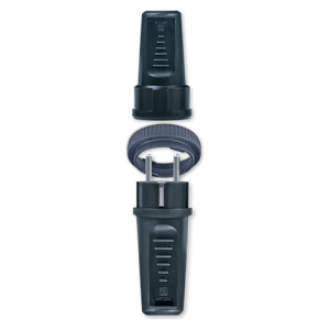 Set pribora za produžni kabel 16A/250V s prstenom za zaključavanje, crni
