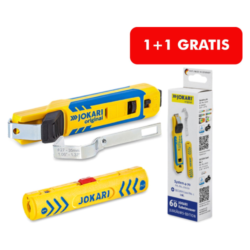 Jokari komplet za skidanje izolacije, nož J70000 + Coaxi J30600