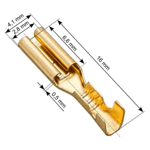 Stopica plosnata ženska neizolirana 1-1,5 mm², 4,1/2,8/16 mm, pakiranje 100 kom