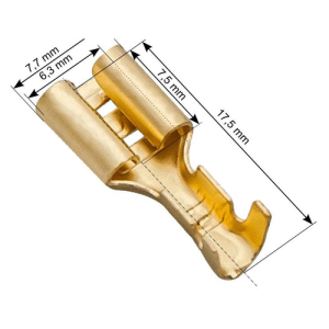 Stopica plosnata ženska neizolirana 1-1,5 mm², 7,7/6,3/17,5 mm, pakiranje 100 kom