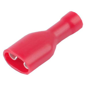 Stopica plosnata ženska izolirana 0,5-1,5 mm², 10/24 mm, Ø 3,6 mm, crvena, pakiranje 100 kom