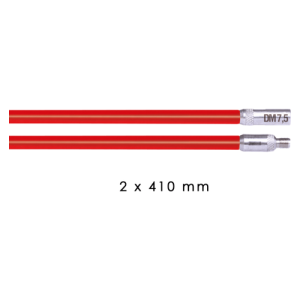 Runpotec RUNPOSTICKS fleksibilna šipka crvena/teže savitljiva Ø 7,5 mm, 2 x 410 mm